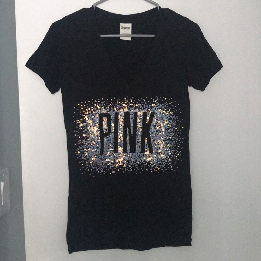 Victoria’s Secret PINK Sequin Logo Shirt